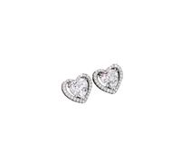 Ne W - Pendientes de amor huecos de alta gama, pequeños y elegantes, aretes de borla de rosa para mujer, talla única, Metal, Sin piedra preciosa