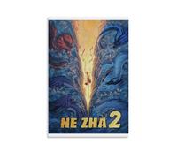 Ne Zha NeZha Humor Animación Fantasía Aventura Acción Película Póster Arte Pared Lienzo Estético Póster Vintage Música Y Películas Pintura Decorativa para Sala Dormitorio 30x45cm Unfra