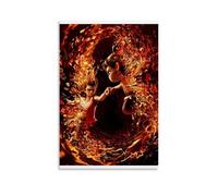 Ne Zha NeZha - Póster de película de acción y fantasía de animación humorística para pared, lienzo estético, póster de música vintage y películas, pintura decorativa para sala de estar, dormitorio, 40