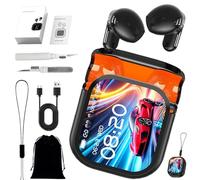 NE20 Bluetooth 5.4 Earphones LED Display High Fidelity Waterproof Wireless Earphones Ai Translation Real Time HiFi Waterproof in ear Earbuds Built-in Mic LCD Touch Screen for Travel Business