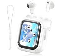 NE20 Earbuds, NE20 Translation Earbuds, Bluetooth 6.0 Earphones AI Translator Ear Buds LCD Touch Screen Sport Wireless Headphones HD Stereo Sound Longlife IPX6 Water-Resistant (White)