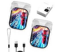 NE20 Earbuds, NE20 Wireless Headphones with 140-Language AI Translator Real Time, Bluetooth 6.0, LCD Touch Screen, IPX6 Water-Resistant, 48H Battery for Travel Business Learning (2 Pcs White)