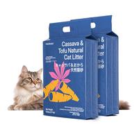Neakasa Arena para Gatos de Mandioca y Tofu, aglomerante, Control de olores, Ingredientes Naturales Vegetales, Ultra Absorbente y Secado rápido, bajo Polvo