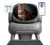 Neakasa M1 Arenero Gatos Autolimpiable con Parte Superior Abierta, Bandeja de Arena automática para Gatos con Control de aplicación, eliminación de residuos sin Olor, Bolsas de Basura y Alfombrilla