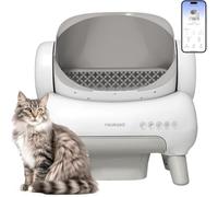 Neakasa M1 Lite Arenero Gatos autolimpiable con diseño Abierto, Capacidad XXL, Control por App, Seguro, Limpieza rápida, sin olores e higiénico, Adecuado para hogares con Varios Gatos, Blanco