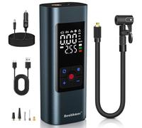Neakhmer Mini Compresor De Batería Bomba De Aire: Bomba De Aire Eléctrica De 150 PSI, con Función De Desinflado, Bomba Portátil para Coche, Moto, Bicicleta