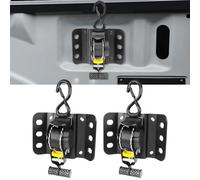 NeaLia Correas retráctiles de trinquete para caja de camioneta Ford F150, correas de camión de 10 pies para F250 F350 Raptor 2015-2025, amarre autorretráctil con placas Boxlink, soportes montados con