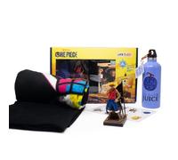 Neamedia Icons Netflix Chill Kit - Una Pieza, Licencia Oficial, Cubierta Polar, Figura de colección, Botella de Acero Inoxidable, Tabla de Pegatinas, Idea cumpleaños