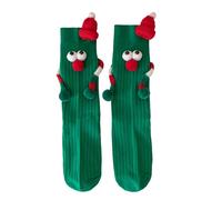 Neamou Calcetines Magneticos Iman Pareja, Calcetines Magneticos Navideños Que Se Dan La Mano, Cozy Socks For Women, Calcetine De Navidad Divertidos Mujer Altos, Calcetin Navidad Personalizados
