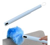 Neamou Cepillo de Limpieza de Polvo eléctrico | Plumero eléctrico Giratorio de 360° Recargable | Plumero con Accesorios de Limpieza de botón táctil para persianas de Oficina en casa, Coches, Luces