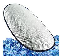 Neamou Cubierta de Asiento de Motocicleta,Alfombrilla Funda de Asiento Papel de Aluminio Moto Escudo Protector Solar | Amortiguador del Parasol de la Motocicleta del Aislamiento térmico