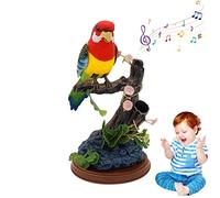 Neamou Loro parlante Repite lo Que Dices - Pájaro gorrión de simulación de Mascotas Lindas realistas - Animal controlado por Voz Oficina Decoración del hogar Adorno Regalo de cumpleaños para niños