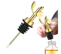 Neamou Vertedores con Peso de Acero Inoxidable | Boquilla de vertido de Licor con volteo automático | Boquilla vertedora de Aceite de Acero Inoxidable, boquillas para Botellas de Licor, boquillas