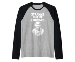 Neandertal y Frase Straight out of Erkrath Camiseta Manga Raglan