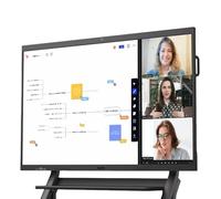 NearHub S75 Pro Pizarra Interactiva 75" 16+128GB Windows 11, Pantalla Táctil 4K con Cámara 4K+8 Micro, Compartir Pantalla& Colaboración en Tiempo Real& Reuniones Híbridas (con Soporte de Pared)