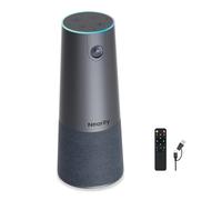 NEARITY C45 - Cámara web de videoconferencia 2K con micrófono y altavoz, cámara todo en uno con 4 micrófonos con cancelación de ruido, zoom 5X FHD cámara web AI Auto-Framing Plug and Play para zoom