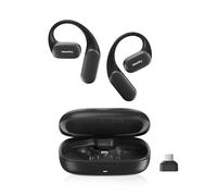 NEARITY MemPod Fit 2 Auriculares Open-Ear Bluetooth, Bajos Profundos, 45H de batería con Estuche, Dongle, Ultra Comodidad, Doble Conexión, Conducción Aérea, para Teléfono/Mac, Negro