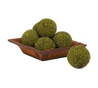 Nearly Natural 4795 Berry Ball, 4 Pulgadas, Verde, Juego de 6