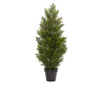 Nearly Natural Mini árbol de Pino de Cedro para Interiores y Exteriores, 3 pies