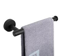 NearMoon - Soporte para Toallas de Mano, toallero, Barra Gruesa de Acero Inoxidable, toallero de Pared Resistente al óxido, Accesorios de Estilo contemporáneo, 23 cm (1 Unidad, Negro Mate)