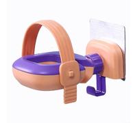 Neat and Tidy - Estante de almacenamiento para secador de pelo con diseño de bobinado de alambre, solución de ahorro de espacio (morado)