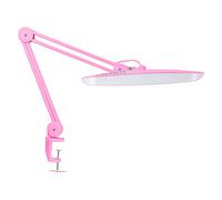 Neatfi Lámpara de escritorio LED XL, 2.200 lúmenes, 4 niveles de brillo, 6500K, 24W, 117 LED SMD, regulable, luz de tarea de grado profesional para el hoga (No-CCT con Abrazadera, Rosa)