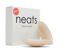 NEATS Grippy Nipple Covers for Women, Reusable Hypoallergenic Silicone Pasties, Non-Adhesive Body-Heat Activated, Invisible No-Show Breast Covers