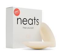 NEATS Grippy Nipple Covers for Women, Reusable Hypoallergenic Silicone Pasties, Non-Adhesive Body-Heat Activated, Invisible No-Show Breast Covers