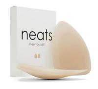 NEATS Triangle Nipple Covers for Women, Reusable Hypoallergenic Adhesive Silicone Pasties, Seamless Invisible No-Show Breast Cover for Deep Necklines