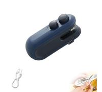 Neattidyly Mini Bag Sealer with Cutter And Magnet，2 In 1 Mini Bag Sealer，Portable Handheld Rechargeable Bags Resealer Machine，Suitable for Storage And Opening of Plastic Snack And Food Bags (blue)