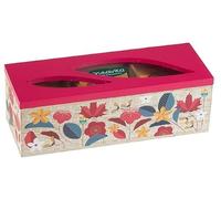 Neavita Tisana Collection - Caja de madera rosa con 15 infusiones e infusiones orgánicas con filtro