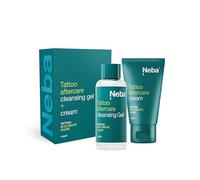 NEBA Tattoo Set de Cuidados - Crema y Gel Limpiador para Tatuajes Frescos 100 ml - Diseñado para Tatuajes Frescos - Vegano - Limpieza suave e hidratación de tatuajes - 50 ml