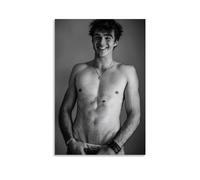 NeBaln Jacob Elordi - Póster de sonrisa, obras de arte geniales para pared, lienzo para colgar, decoración del hogar, 40 x 60 cm