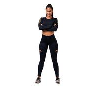 Nebbia Honey Bunny Crop Top 821 black Top femenino XS
