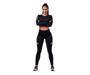 Nebbia Honey Bunny Crop Top 821 black Top femenino XS