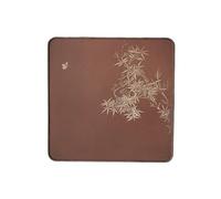 NEBE Bandeja Cafetería Bandeja de té Color Cobre, Bandeja Qianli Jiangshan, seco Nogal for una Persona, Mesa pequeña, Comedor Bandejas Servir(A,M)