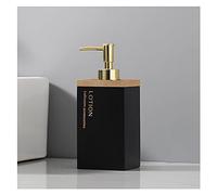 NEBE Baño Dispensador Dispensador de jabón Resina Blanca Retellable Baño y Cocina Loción 13oz Gran Capacidad 400ml(A)