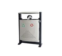 NEBE Bote De Basura Galvanizado Al Aire Libre Con Cenicero Clasificación Adecuado For El Uso En La Calle Del Centro Comercial