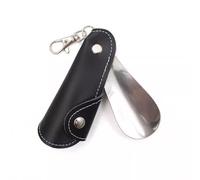 NEBE Calzador De Cuero Metal, Elevador Zapatos Unisex Portátil For El Hogar, Adecuado For Personas Mayores O Con Movilidad Limitada(C)