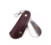 NEBE Calzador De Cuero Metal, Elevador Zapatos Unisex Portátil For El Hogar, Adecuado For Personas Mayores O Con Movilidad Limitada(A)