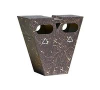 NEBE Cubo De Basura For Exteriores Doble Cilindro Gran Capacidad Clasificación Tipo V Creativo For(B)