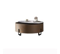 NEBE Mesa De Centro Redonda Minimalista Italiana, Giratoria Multifuncional Elevación Moderna Y Sencilla