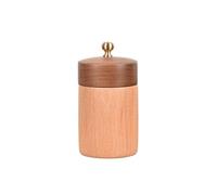 NEBE Soporte para Palillos de Dientes Caja De Almacenamiento Hilo Dental Cubierta Madera Maciza, Palillos, Recipiente For Bastoncillos Algodón For El Hogar