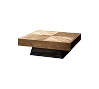 NEBE Vintage Solid Wood Coffee Table, Square-Shaped Home Decor Furniture, Ideal For Placing In The Central Lounge Area of Apartments and Hotels(120cm)