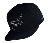 Nebelkind Gorra-Snapback Cap Disarmed Negro, Hombre Mujer Unisex, Talla Unica, tamaño Ajustable, Gorra de béisbol Moda, Estilo Streetwear, Gorras de béisbol con Visera Recta