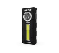 NEBO NB6809 Tino - Lámpara de trabajo LED/COB (300 lúmenes, 3 AAA), color negro