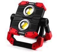 NEBO Omni 2K Lumen - Linterna de Trabajo de 2K Lúmenes para Profesionales - Resistente al Agua y a Impactos - Con Doble Salida COB - Linterna Portátil Recargable por USB con Mango Magnético Giratorio