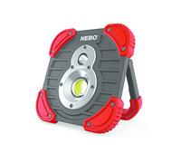 NEBO Tango - Luz Dual de 1000 Lúmenes con Power Bank - Linterna Recargable con Batería Portátil de 2600mAh - Con Modo Turbo y Brazo Giratorio 180