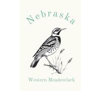 Nebraska State Bird, Western Meadowlark (Sturnella neglecta) Notebook, Journal for Men, Women, Young Adults, Teens, Kids, Gift for Bird Watchers, ... 120 White Lined Pages, 6"x9", Eco-Friendly