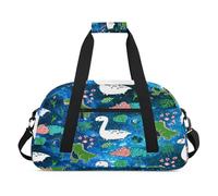Nebula Cartoon Dinosaur Kids Duffel Bags for Girls Boys, Dinosa Print Overnight Weekender Travel Bag 24L Sport Gym Duffel Bag Practice Tote Carry Bag, color, 24 L, Organizador de bolsas